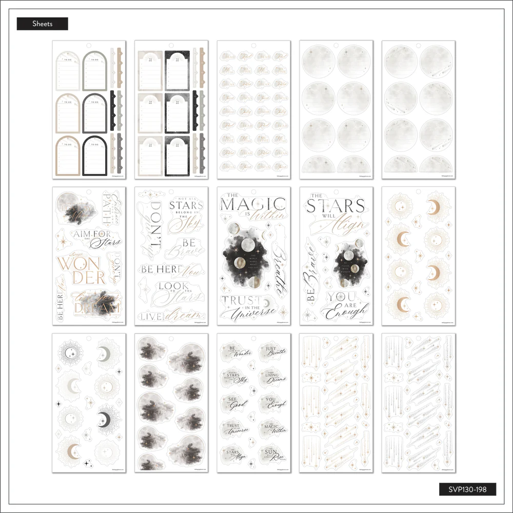 Celestial Elegance - Value Pack Stickers 6 Celestial Elegance - Value Pack Stickers