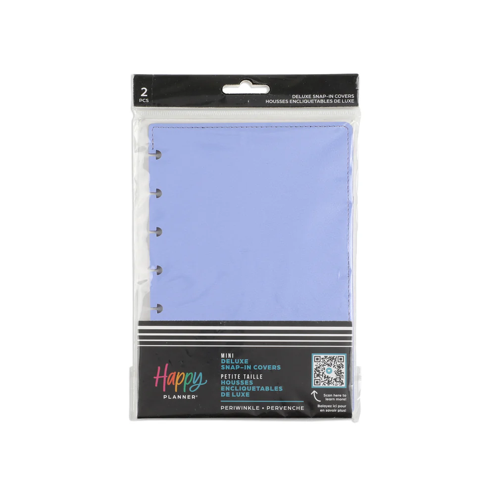Periwinkle - DELUXE Snap-in Mini Planner Cover 5 Periwinkle - DELUXE Snap-in Mini Planner Cover