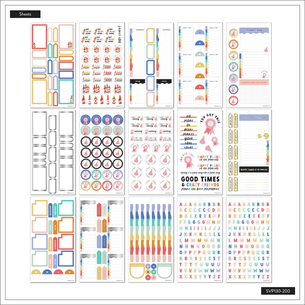 Fun Illustrations - Value Pack Stickers 6 Fun Illustrations - Value Pack Stickers