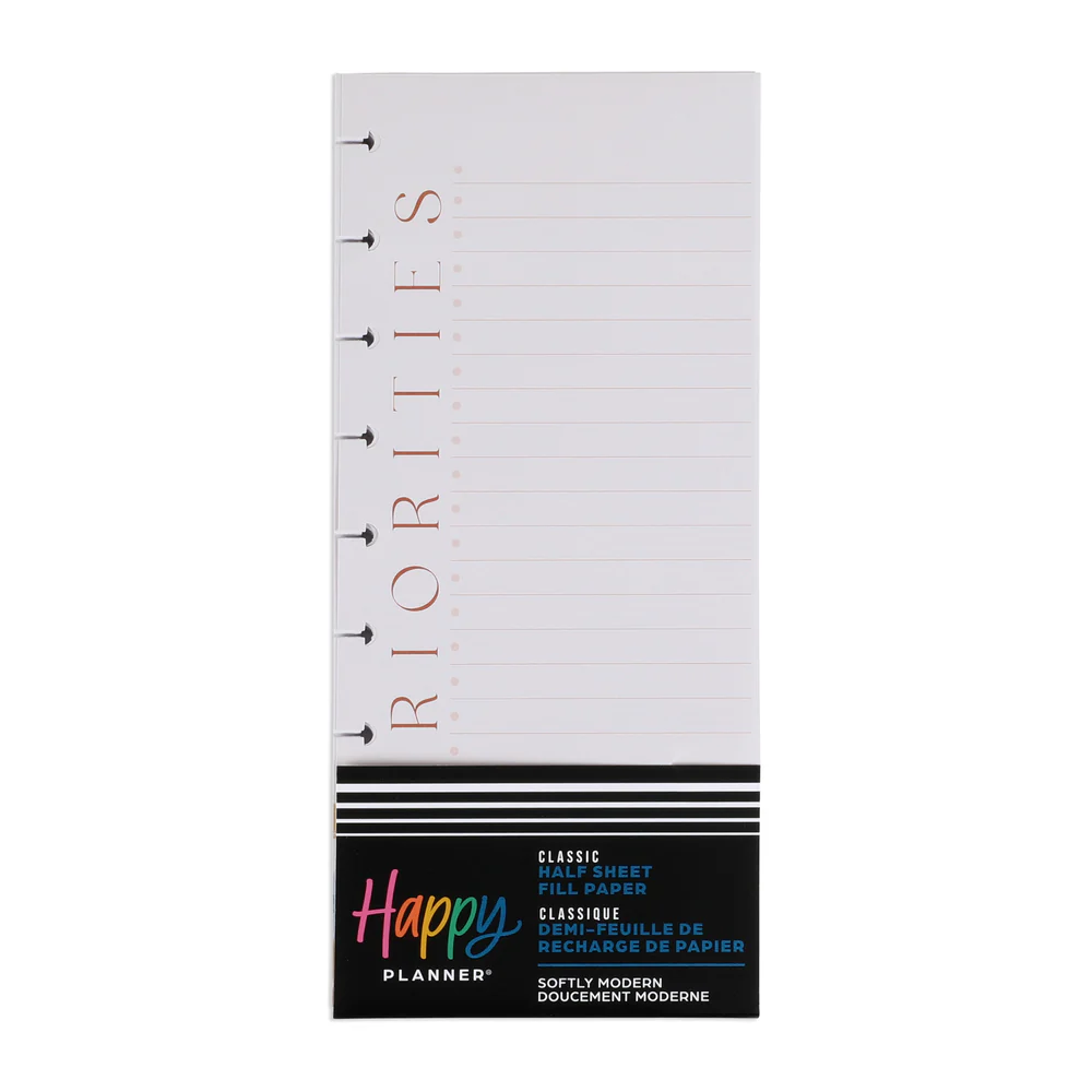 Softly Modern - Bullet List Classic Half Sheet Filler Paper - 60 Sheets 3 Softly Modern - Bullet List Classic Half Sheet Filler Paper - 60 Sheets