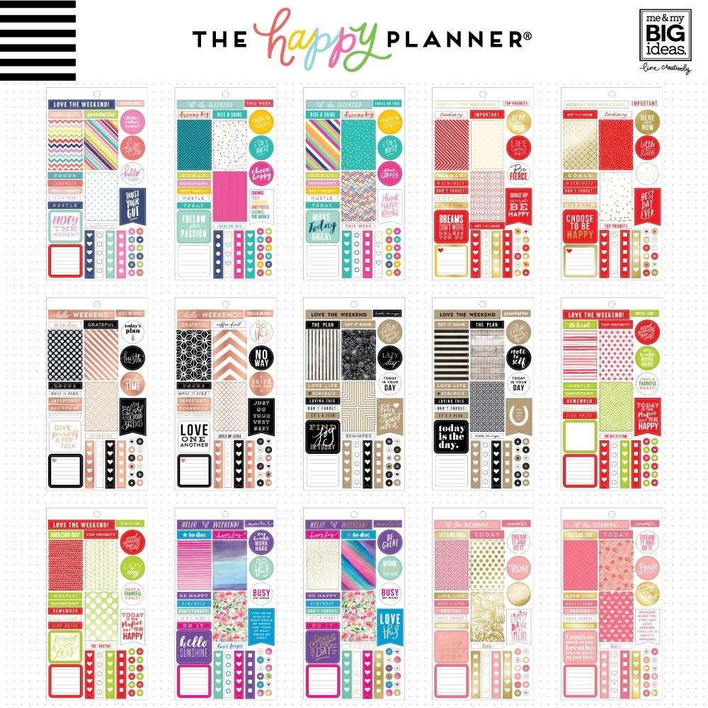 Value Pack Stickers - Color-Coordinated Sheets