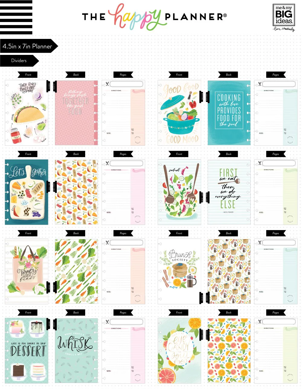 Mini Happy Planner® - Foodie (Recipe Organizer)