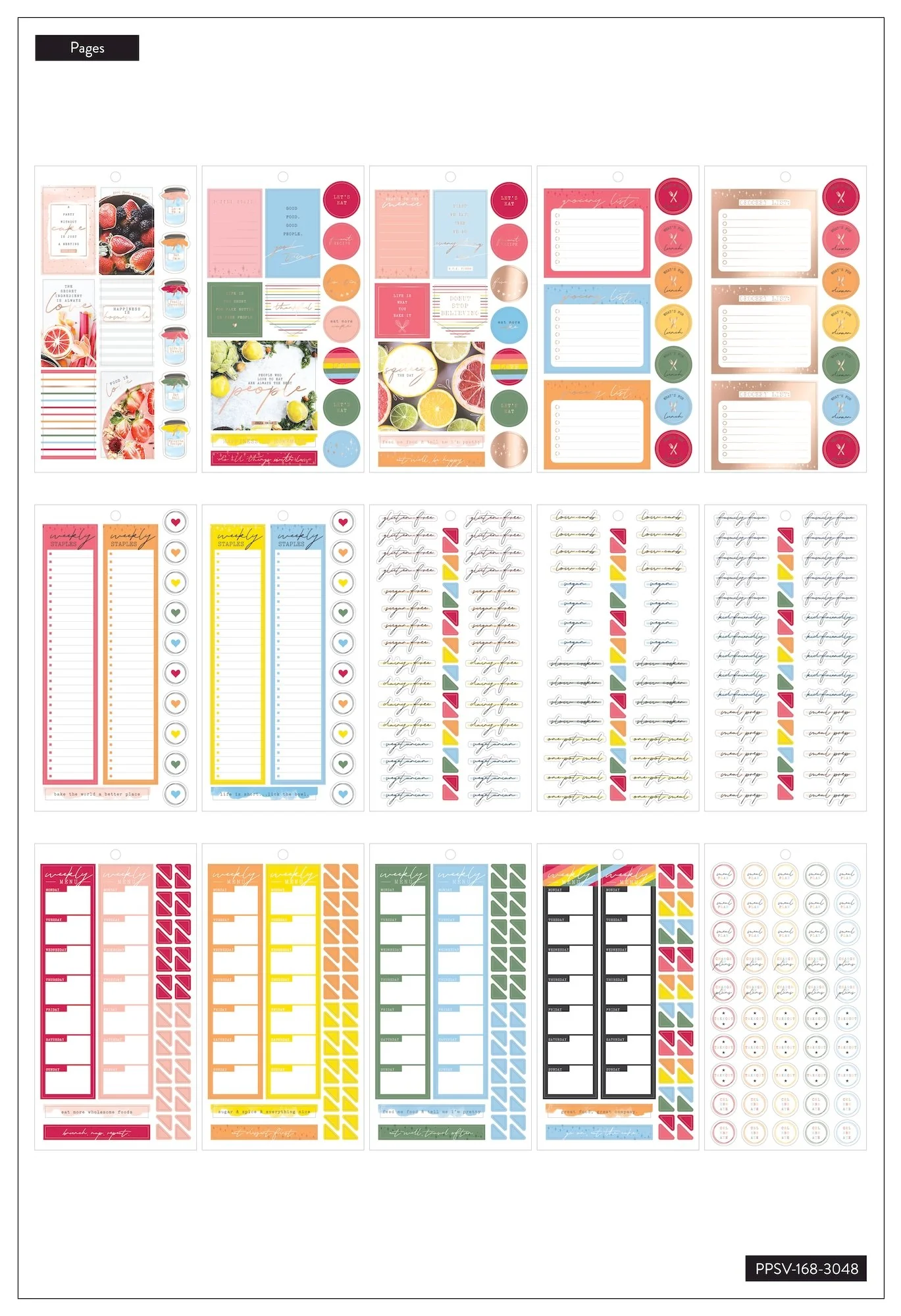 Value Pack Stickers - Recipe