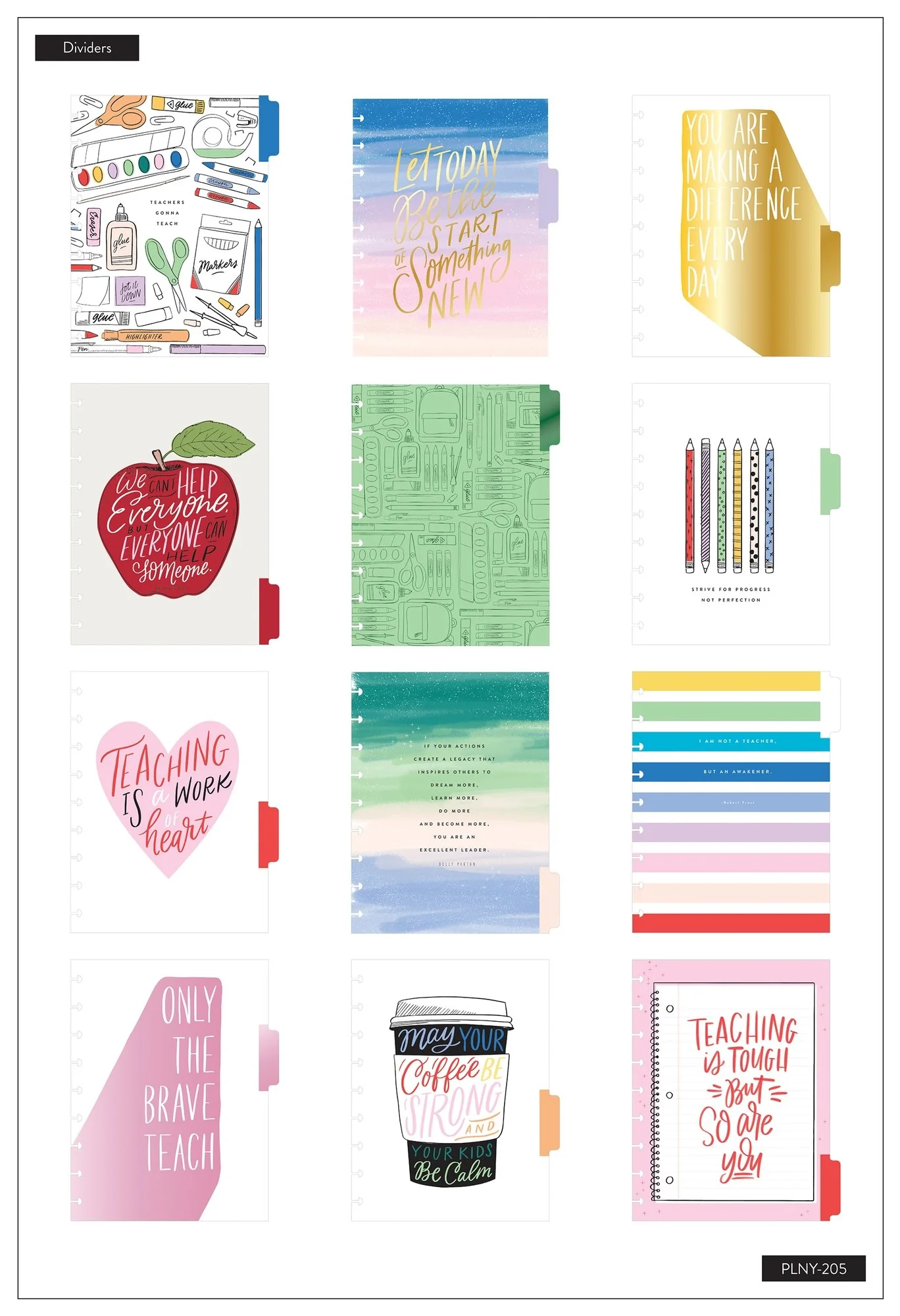 Undated Classic Teacher Happy Planner® - School Days - 12 Months
