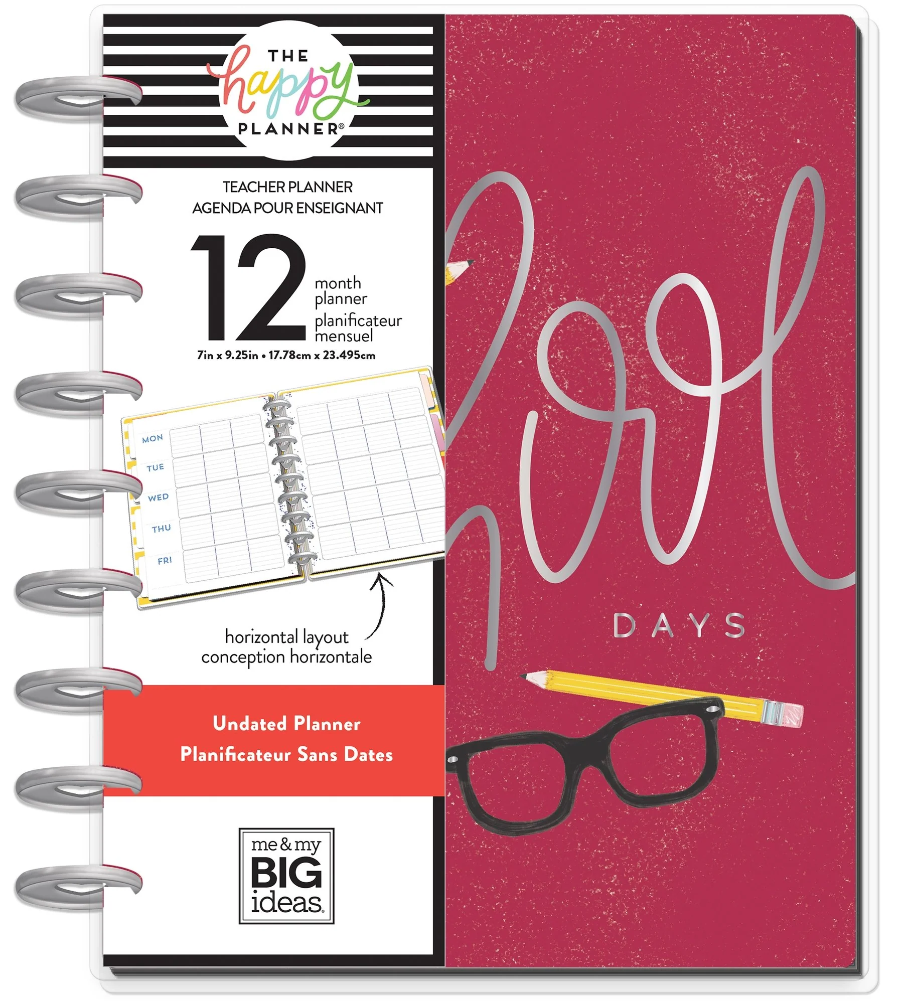 Undated Classic Teacher Happy Planner® - School Days - 12 Months 5 Undated Classic Teacher Happy Planner® - School Days - 12 Months