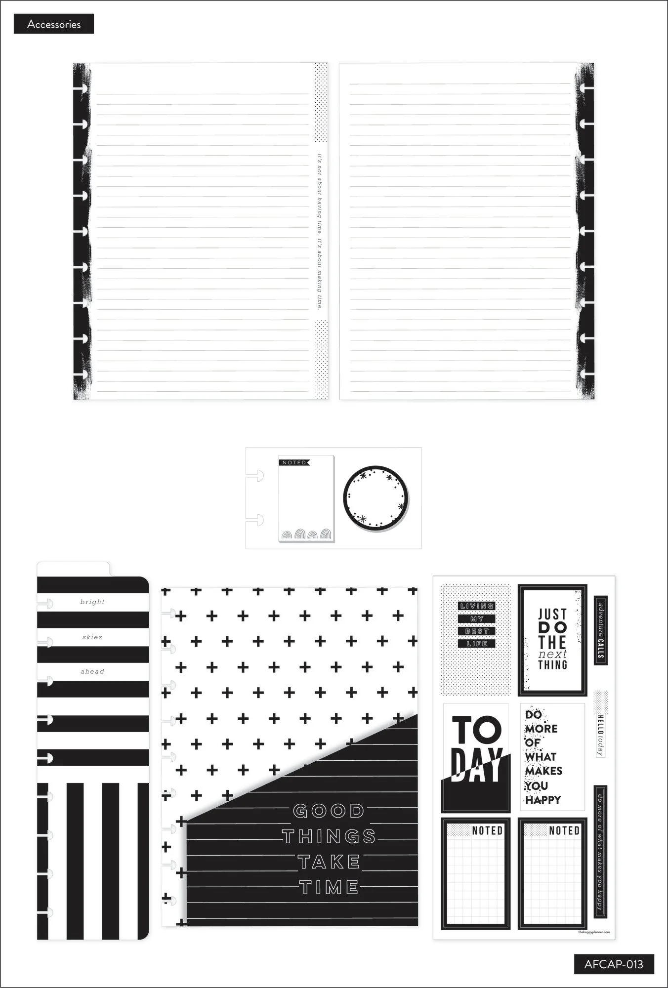 Black & White Classic Accessory Pack 6 Black & White Classic Accessory Pack