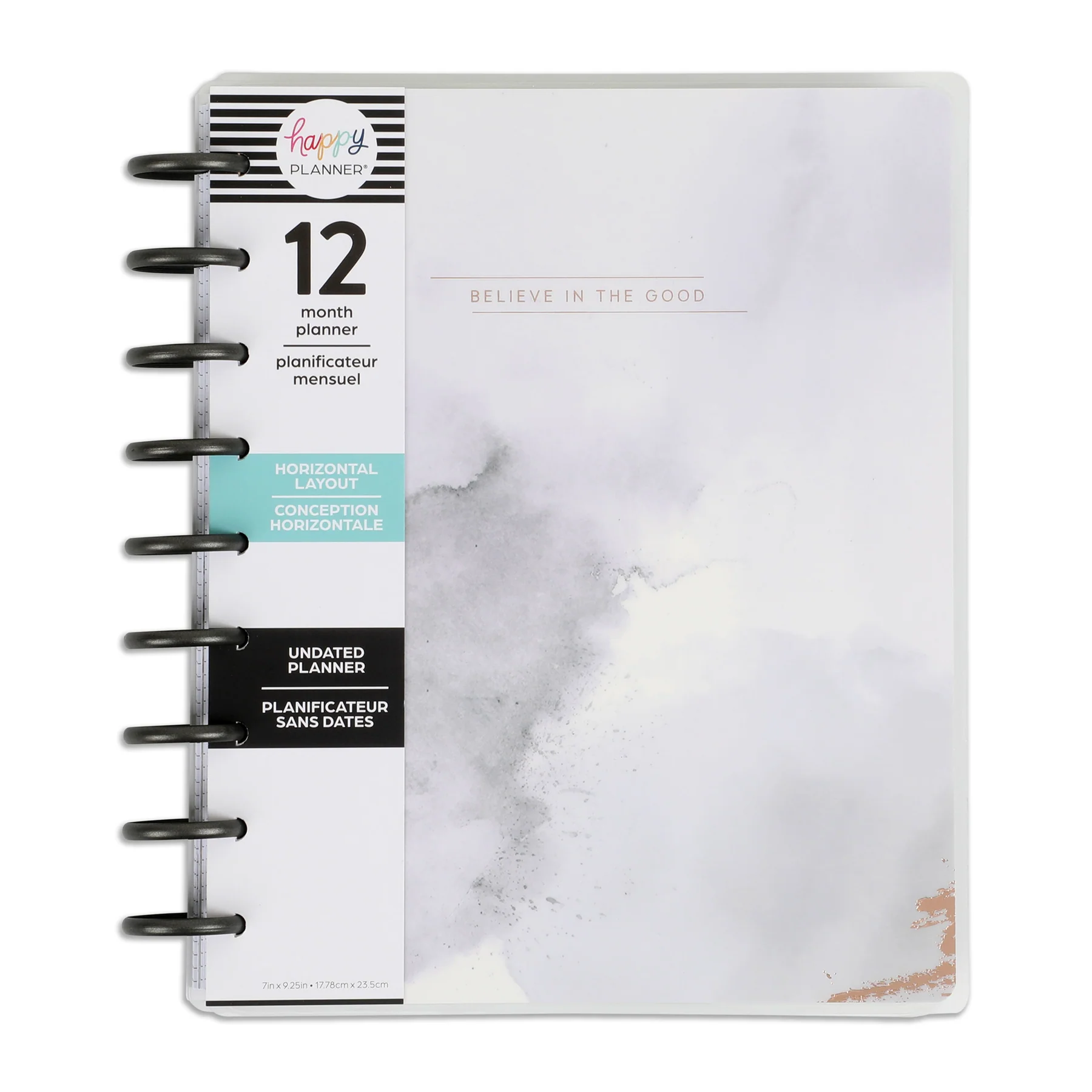 Undated Soft Watercolor Happy Planner - Classic Horizontal Layout - 12 Months 11 Undated Soft Watercolor Happy Planner - Classic Horizontal Layout - 12 Months
