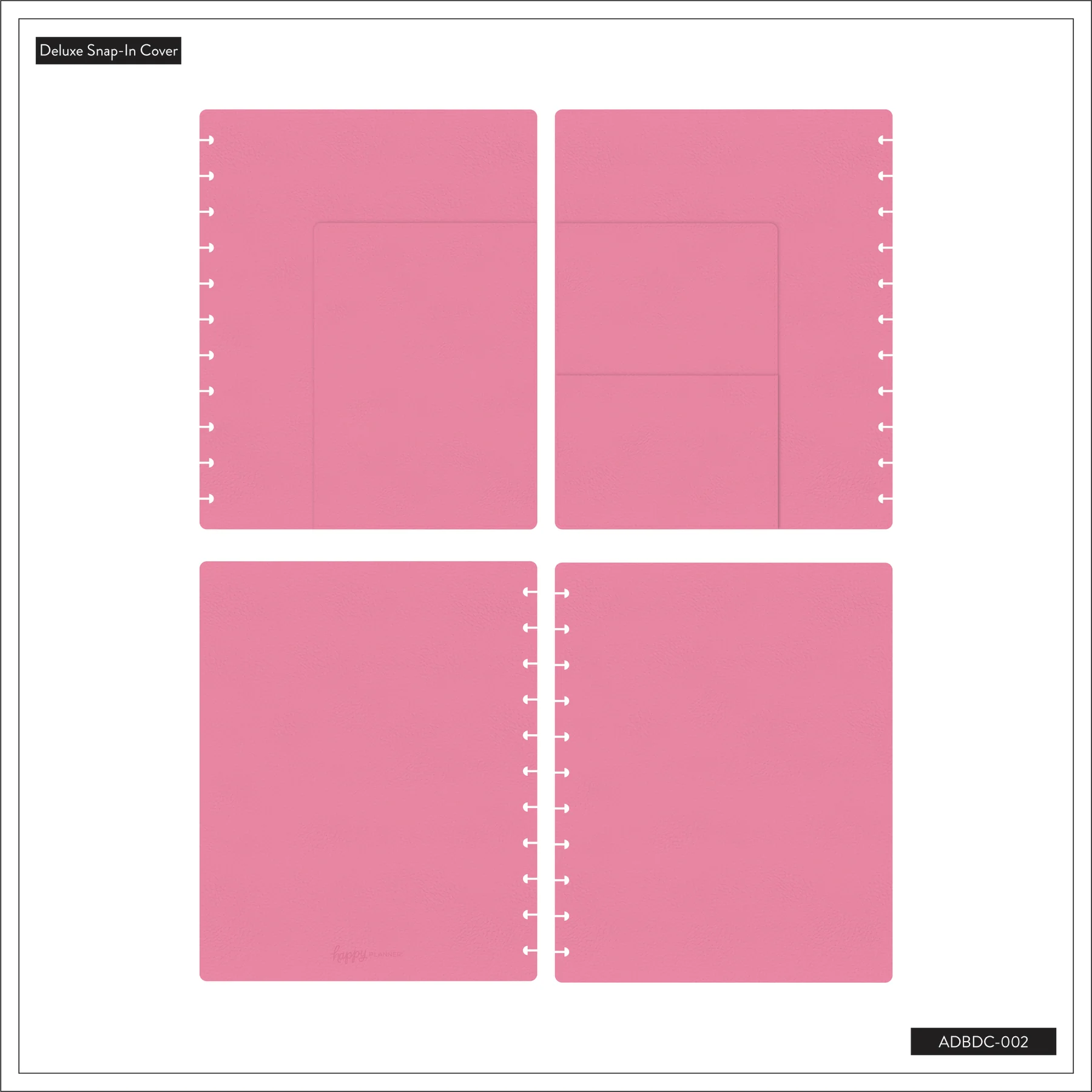 DELUXE Snap In Big Planner Cover - Bubblegum 9 DELUXE Snap In Big Planner Cover - Bubblegum