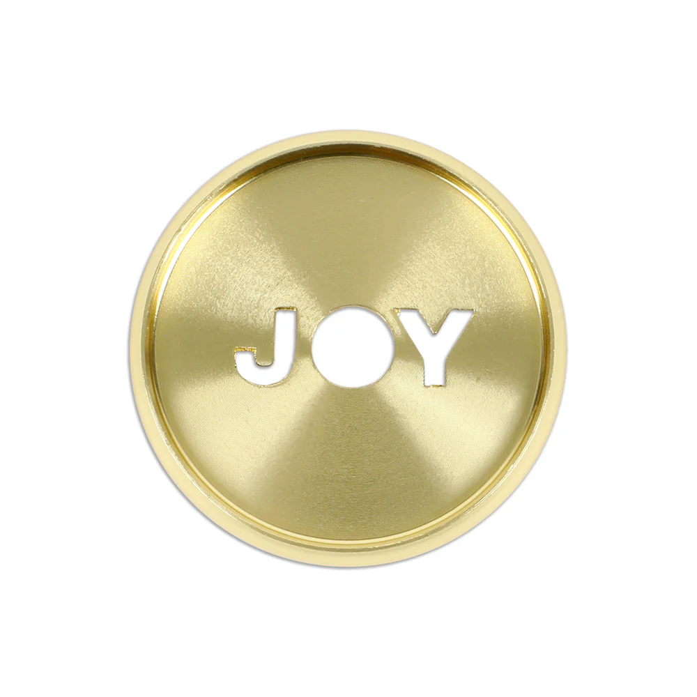 Joy Cutout Medium Metal Discs - Gold