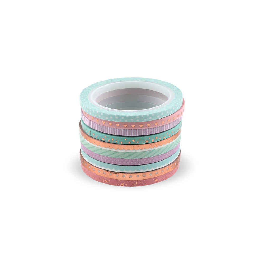 Pastels Skinny Washi Tape