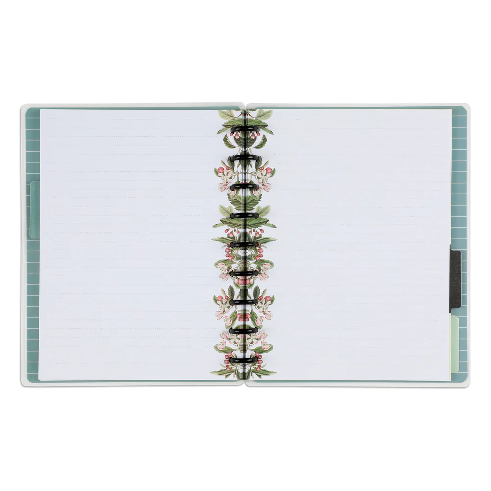 Butterflies & Blooms Classic Notebook - Dot Lined Pages - 60 Sheets