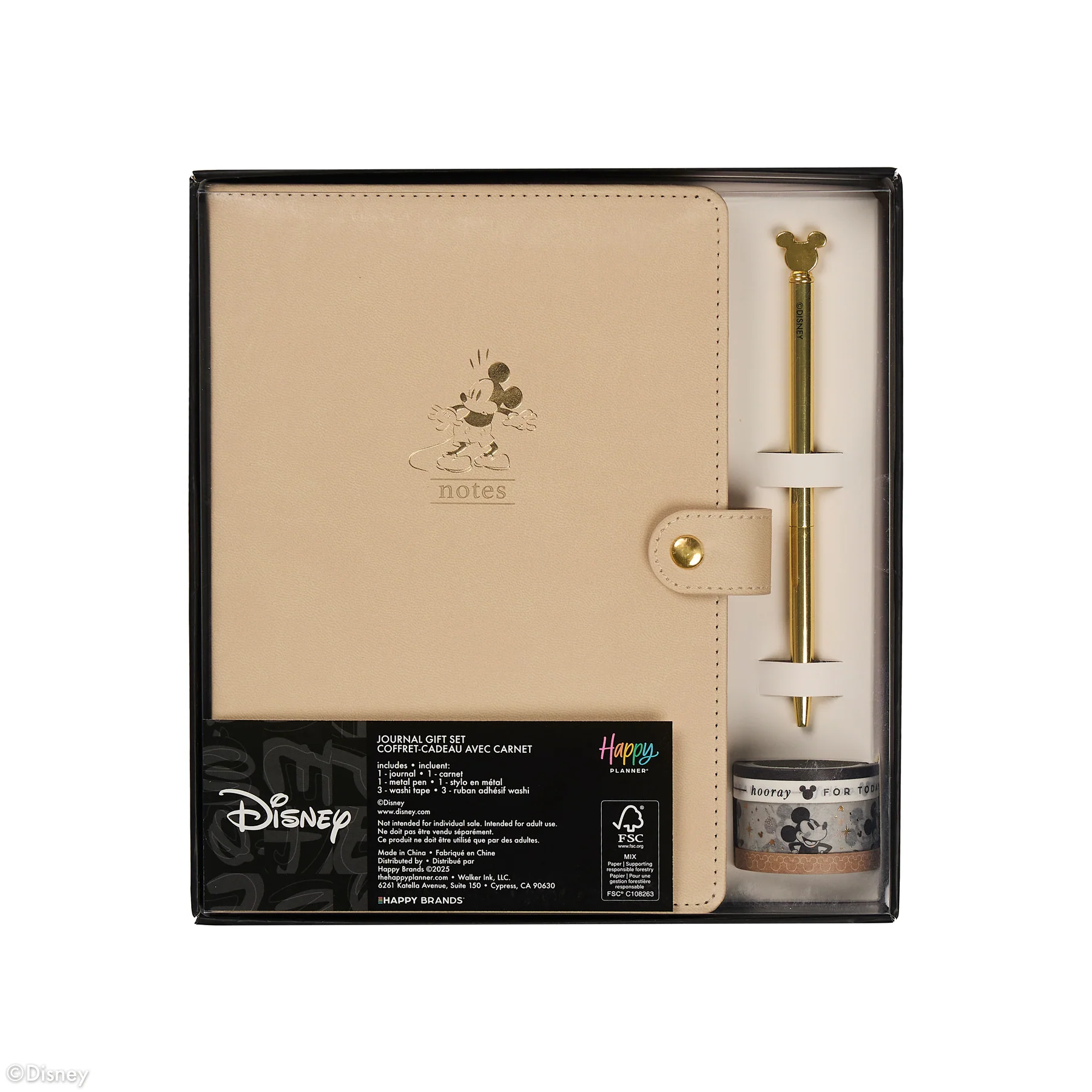 Premium Disney Mickey Mouse - Alabaster - Dot Grid Journal Gift Set