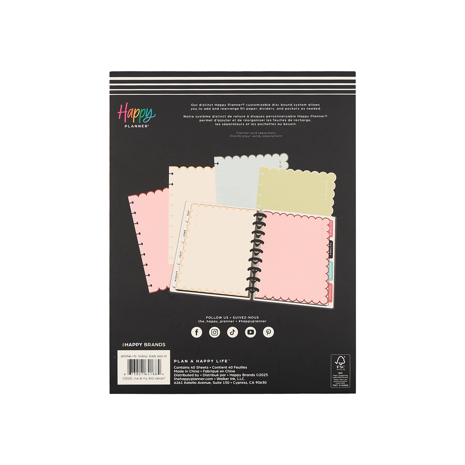 Café Coquette - Scalloped Edge Dotted Lined Classic Filler Paper - 40 Sheets 12 Café Coquette - Scalloped Edge Dotted Lined Classic Filler Paper - 40 Sheets