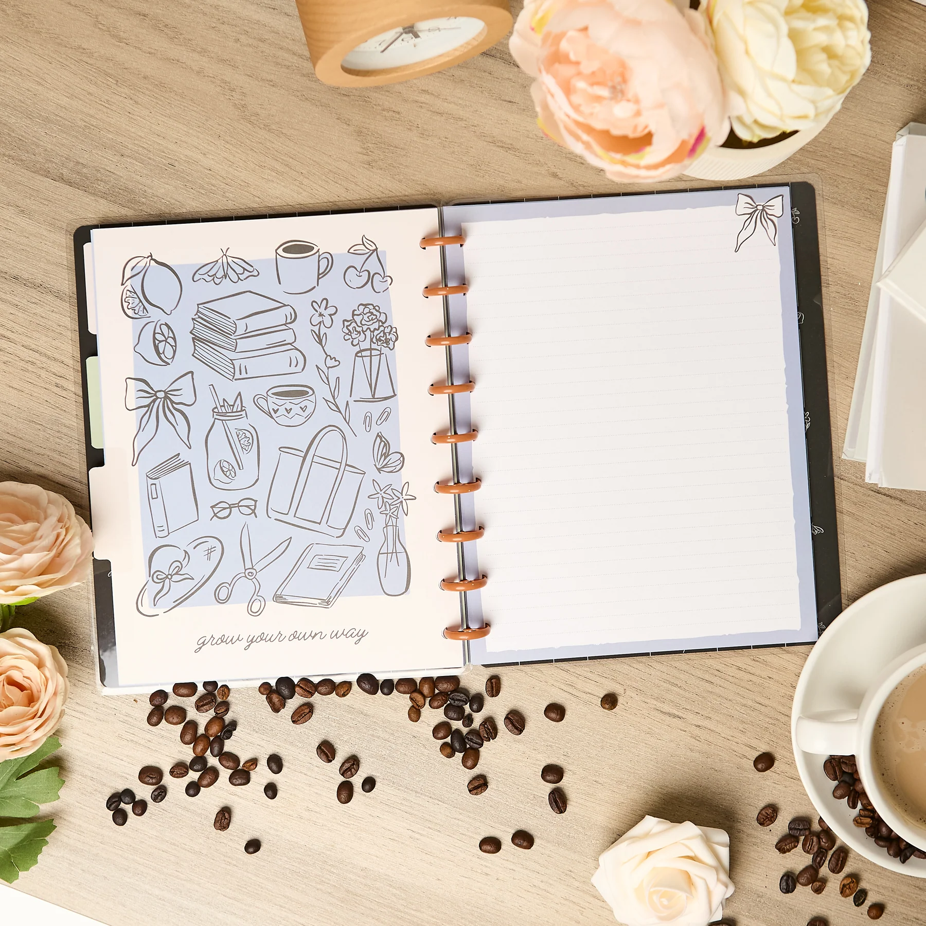 Café Coquette - Dotted Lined Classic Notebook - 60 Sheets 5 Café Coquette - Dotted Lined Classic Notebook - 60 Sheets