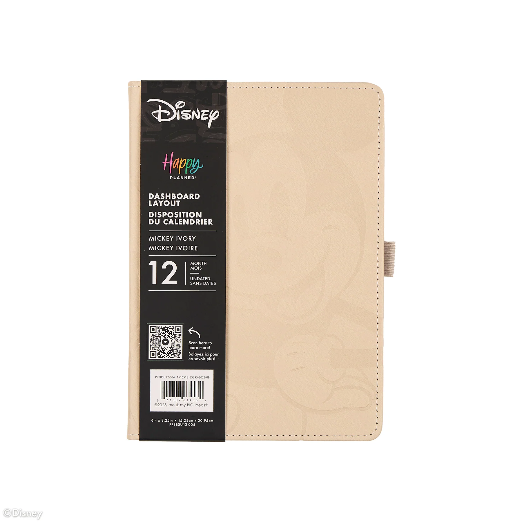 Undated Premium Ivory Disney Mickey Mouse Book Bound Planner - Small Dashboard Layout - 12 Months 14 Undated Premium Ivory Disney Mickey Mouse Book Bound Planner - Small Dashboard Layout - 12 Months
