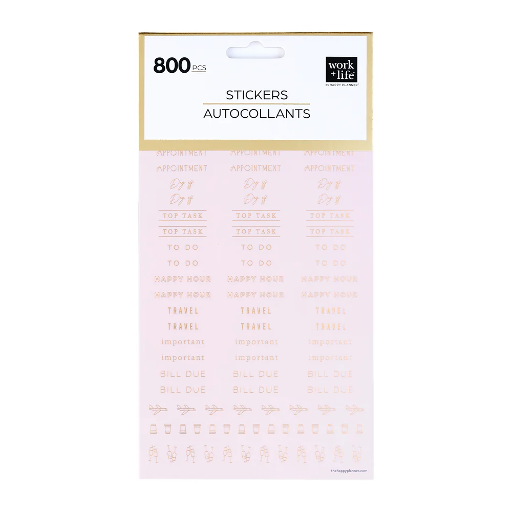 Work + Life Ivory - 8 Sticker Sheets