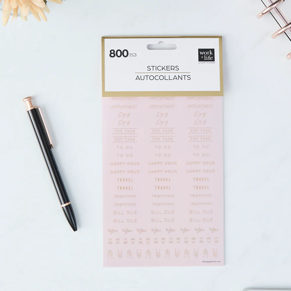 Work + Life Ivory - 8 Sticker Sheets 4 Work + Life Ivory - 8 Sticker Sheets