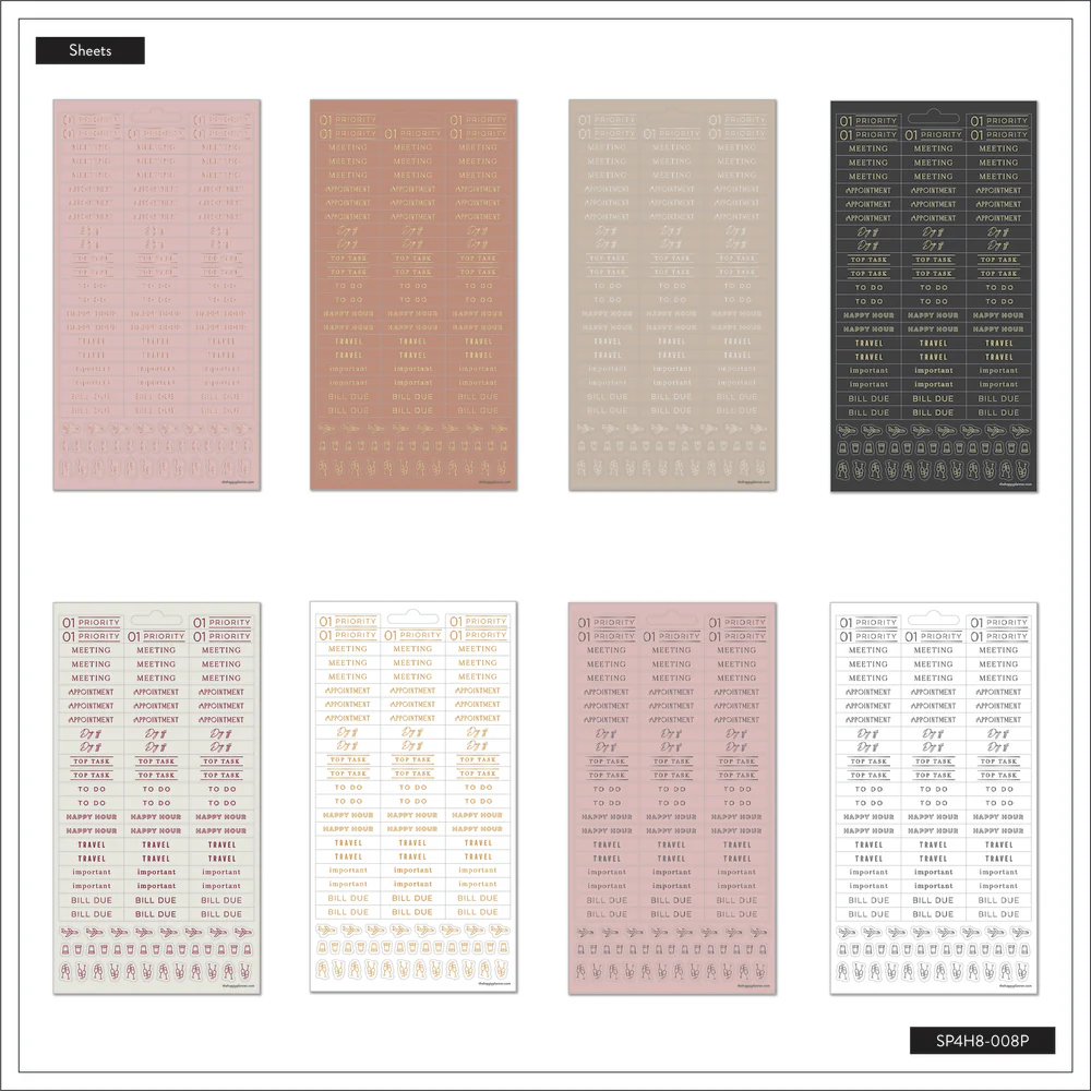 Work + Life Ivory - 8 Sticker Sheets 5 Work + Life Ivory - 8 Sticker Sheets