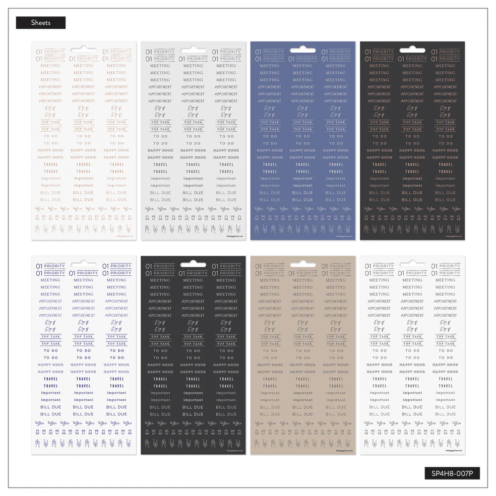 Work + Life Onyx - 8 Sticker Sheets 5 Work + Life Onyx - 8 Sticker Sheets