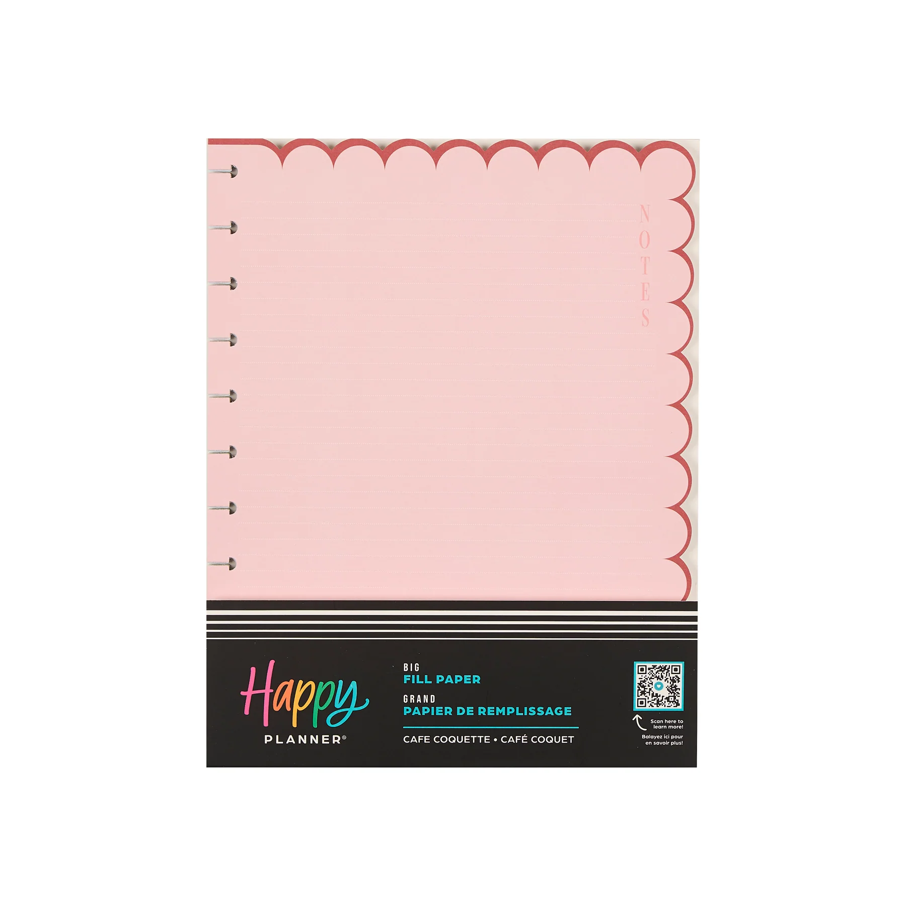 Café Coquette - Scalloped Edge Dotted Lined Big Filler Paper - 40 Sheets 11 Café Coquette - Scalloped Edge Dotted Lined Big Filler Paper - 40 Sheets