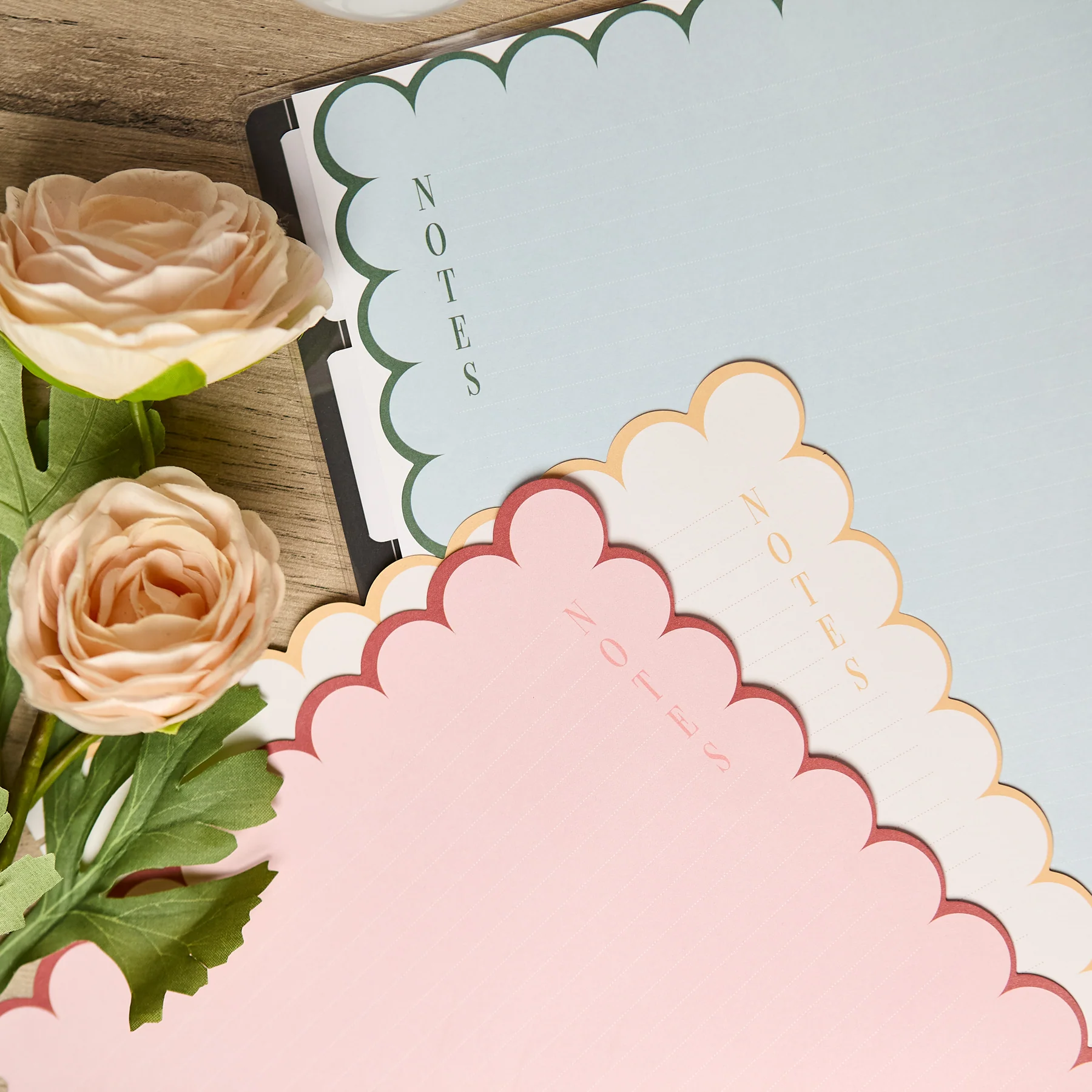 Café Coquette - Scalloped Edge Dotted Lined Big Filler Paper - 40 Sheets 5 Café Coquette - Scalloped Edge Dotted Lined Big Filler Paper - 40 Sheets