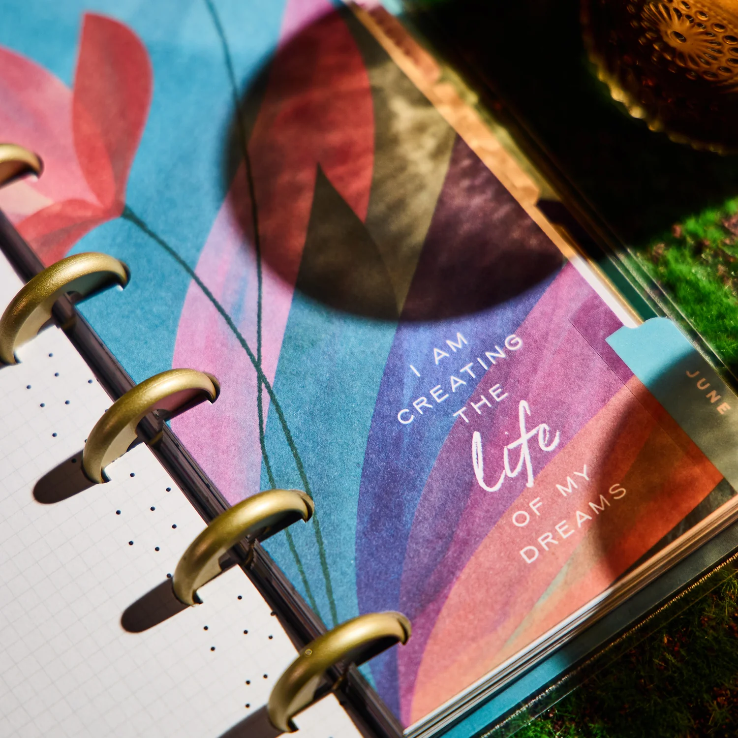 2026 Floral Energy Customizable Planner - Skinny Mini Horizontal Layout - 12 Months