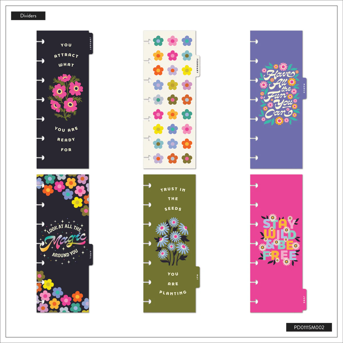 2026 Florescent Florals Customizable Planner - Skinny Mini Horizontal Layout - 12 Months 11 2026 Florescent Florals Customizable Planner - Skinny Mini Horizontal Layout - 12 Months