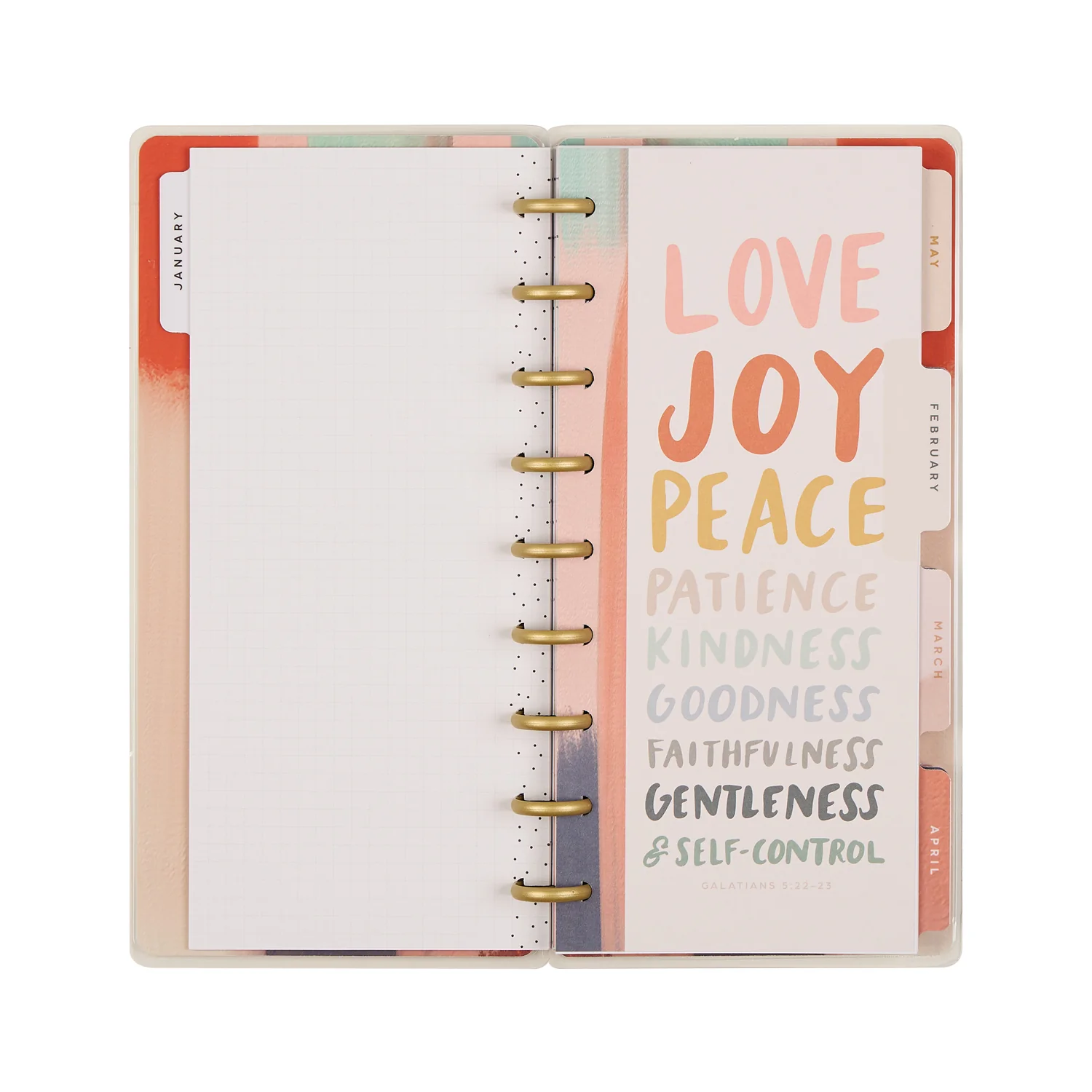 2026 Watercolor Grace Customizable Faith Planner - Skinny Classic Horizontal Layout - 12 Months 12 2026 Watercolor Grace Customizable Faith Planner - Skinny Classic Horizontal Layout - 12 Months