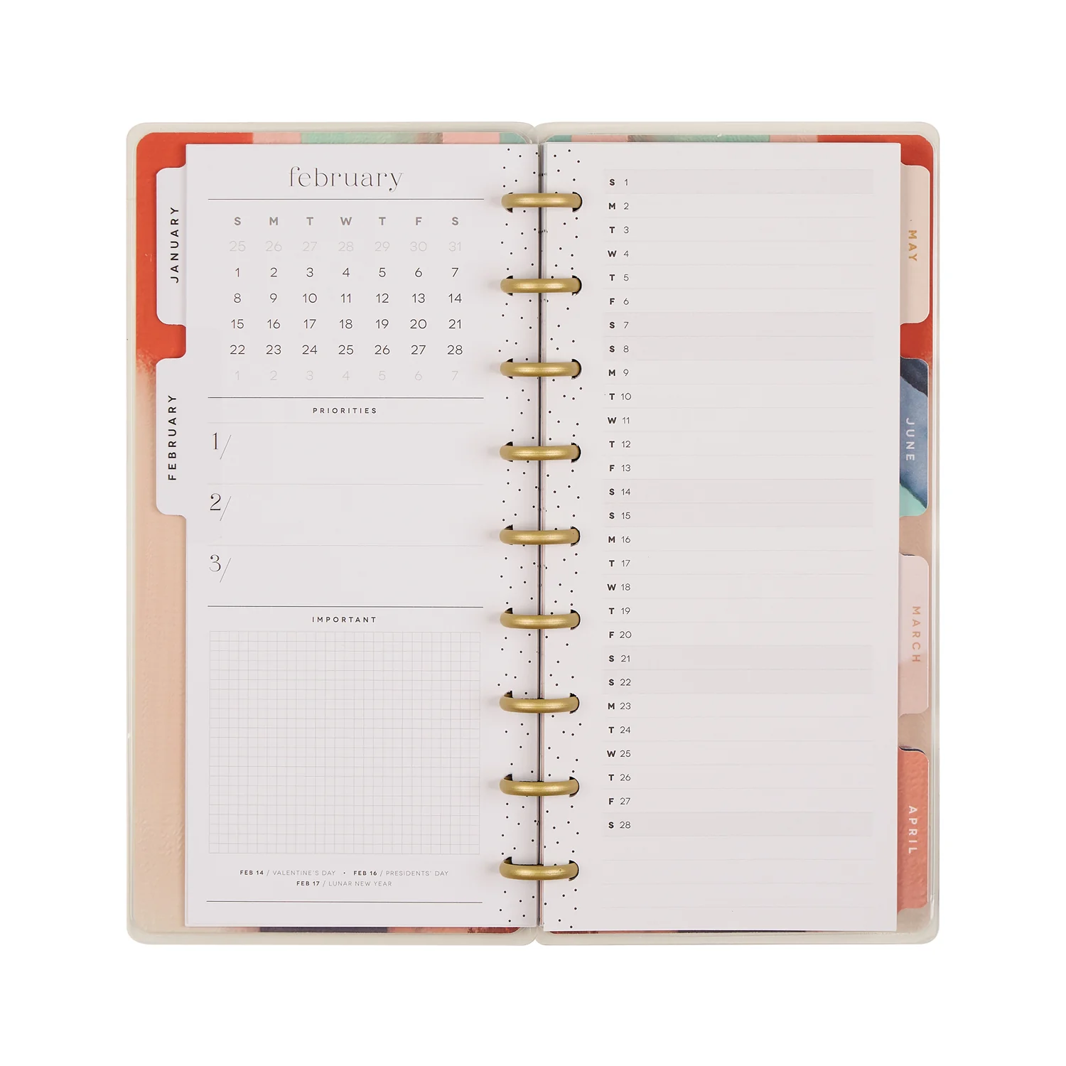 2026 Watercolor Grace Customizable Faith Planner - Skinny Classic Horizontal Layout - 12 Months 13 2026 Watercolor Grace Customizable Faith Planner - Skinny Classic Horizontal Layout - 12 Months
