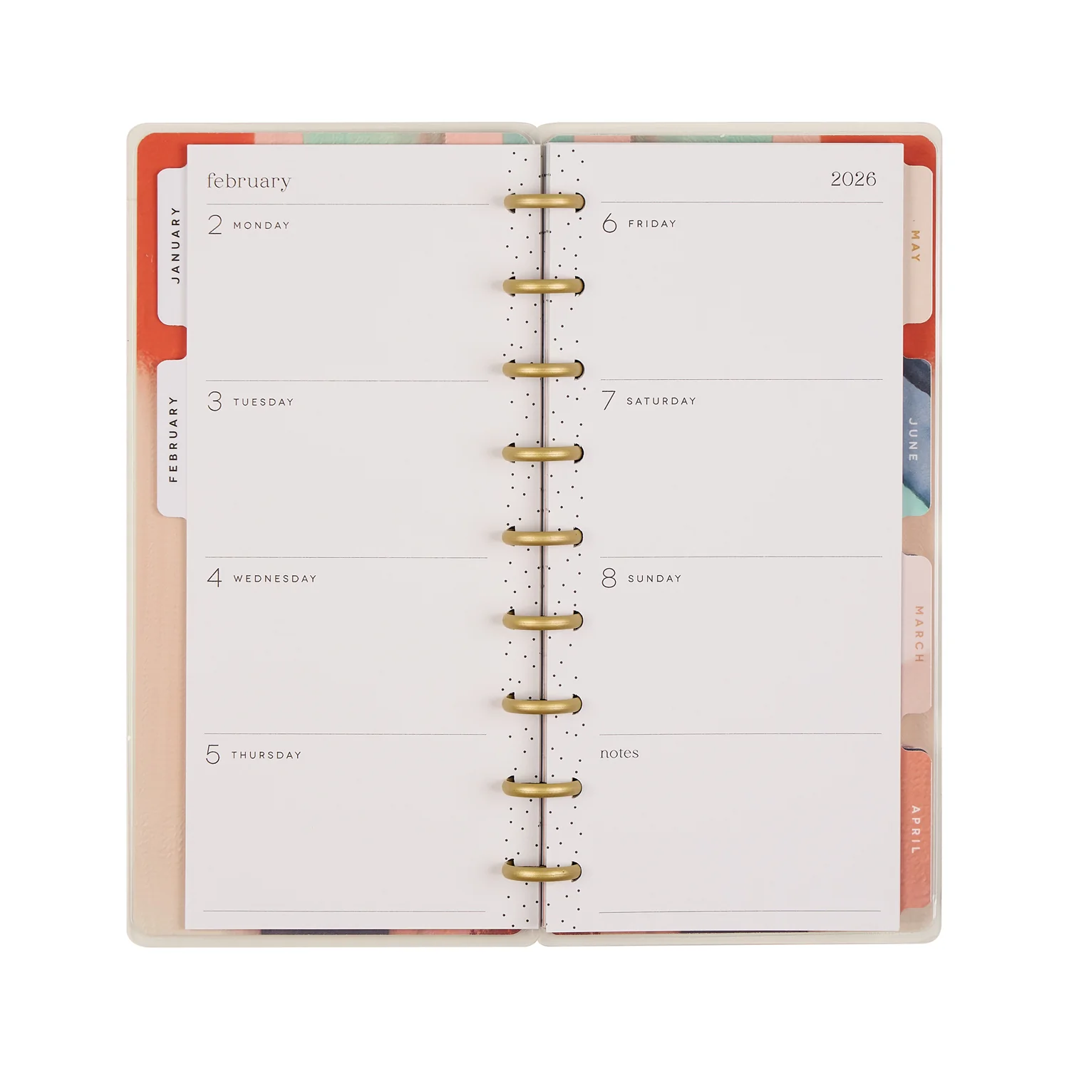 2026 Watercolor Grace Customizable Faith Planner - Skinny Classic Horizontal Layout - 12 Months 14 2026 Watercolor Grace Customizable Faith Planner - Skinny Classic Horizontal Layout - 12 Months