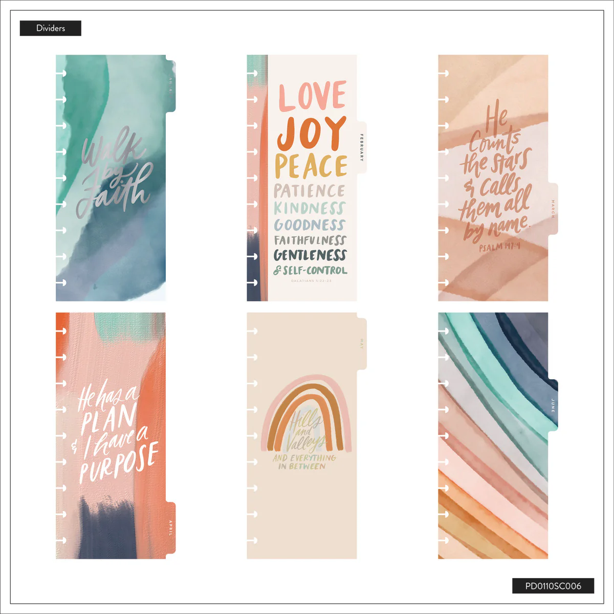 2026 Watercolor Grace Customizable Faith Planner - Skinny Classic Horizontal Layout - 12 Months 15 2026 Watercolor Grace Customizable Faith Planner - Skinny Classic Horizontal Layout - 12 Months