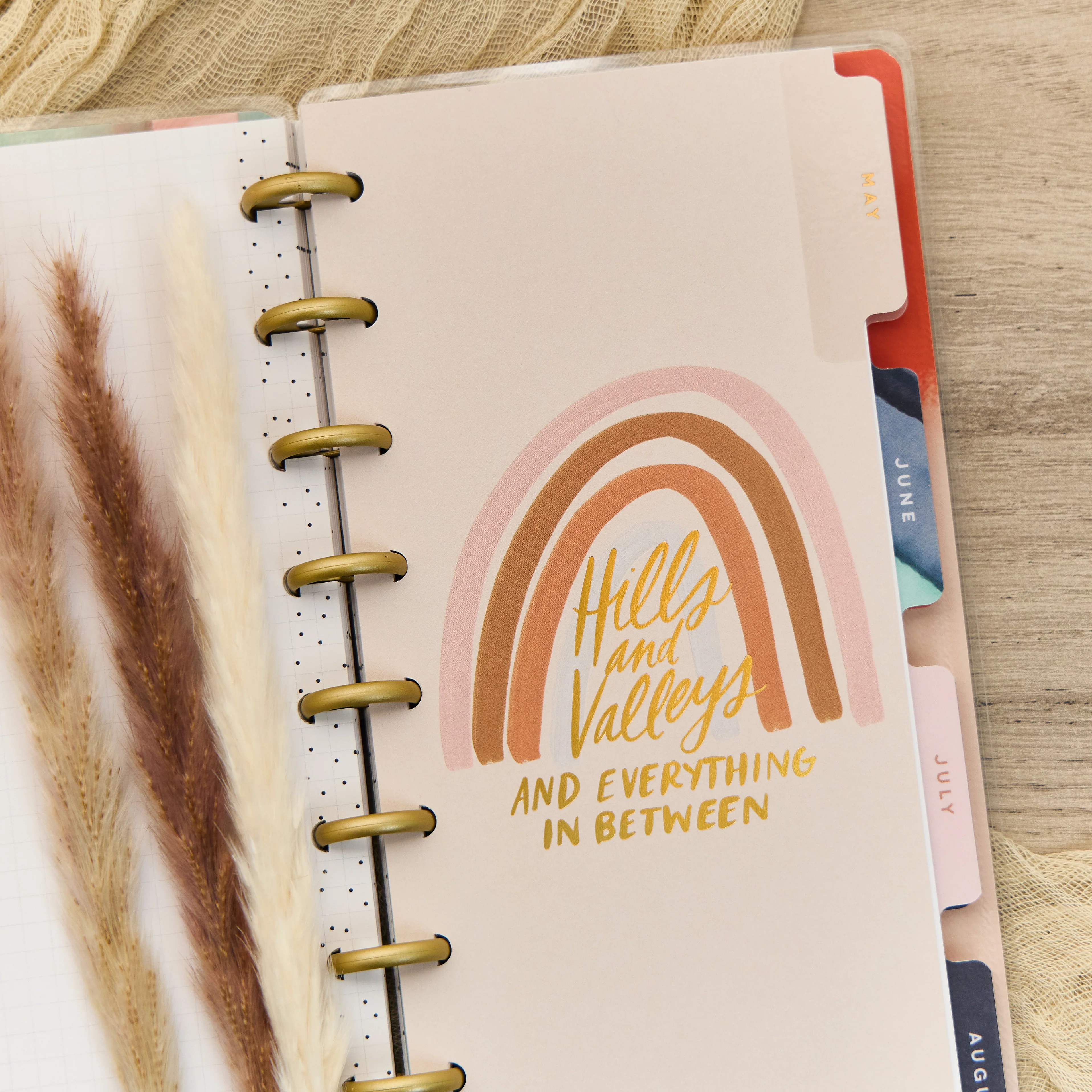 2026 Watercolor Grace Customizable Faith Planner - Skinny Classic Horizontal Layout - 12 Months