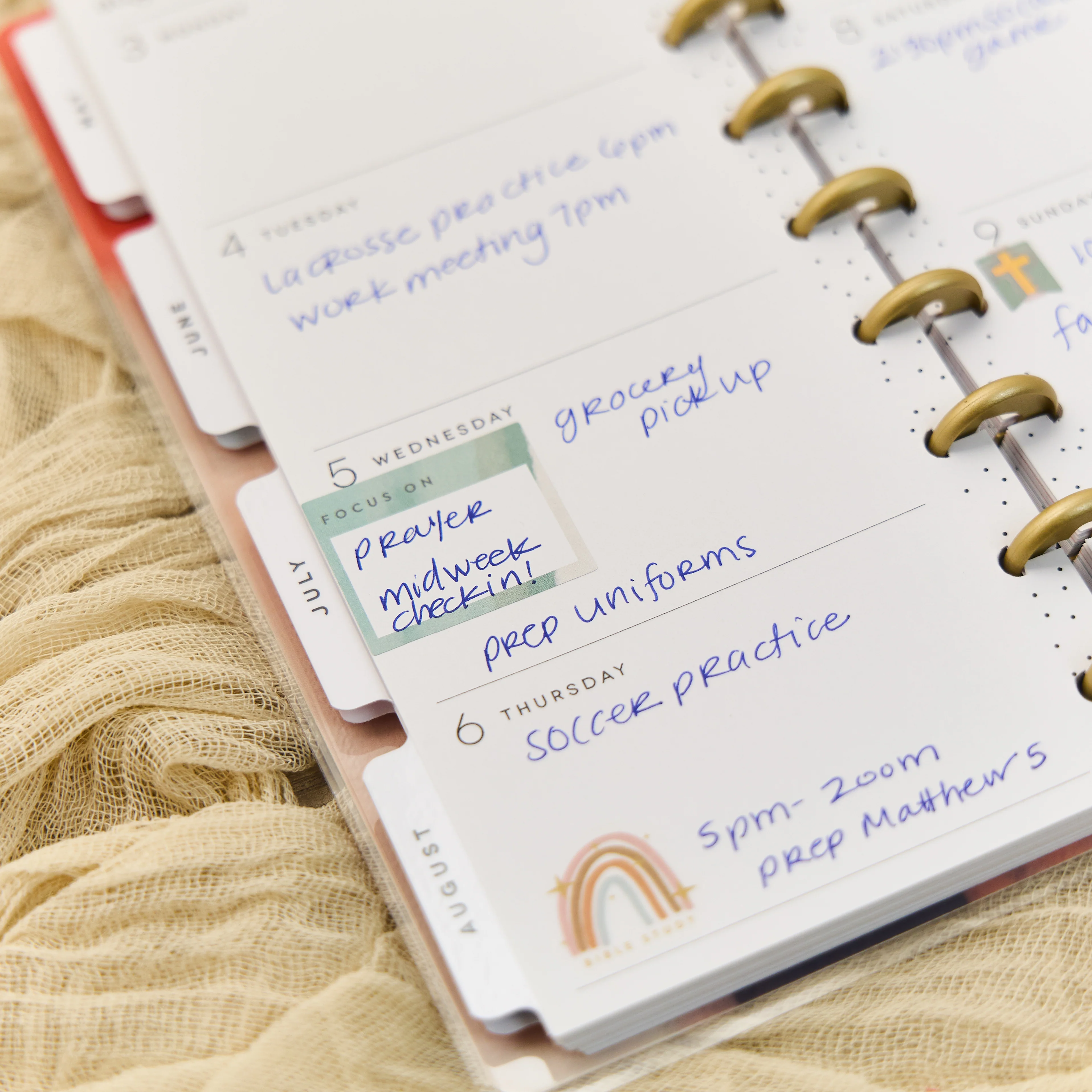 2026 Watercolor Grace Customizable Faith Planner - Skinny Classic Horizontal Layout - 12 Months 5 2026 Watercolor Grace Customizable Faith Planner - Skinny Classic Horizontal Layout - 12 Months