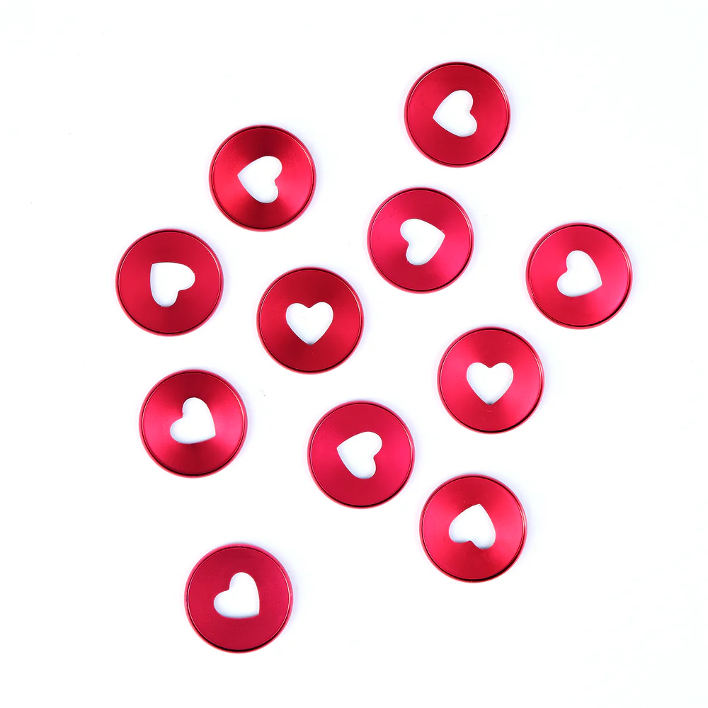 Burgundy - Expander Metal Disc Set 4 Burgundy - Expander Metal Disc Set