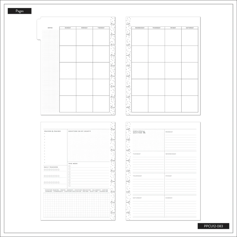 Undated Coastal Faith Planner - Classic Faith Layout - 12 Months 11 Undated Coastal Faith Planner - Classic Faith Layout - 12 Months