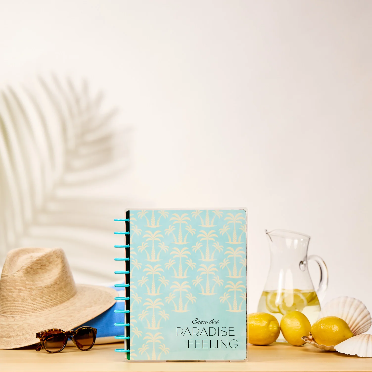 Undated Palm Beach Customizable Planner - Big Horizontal Layout - 12 Months