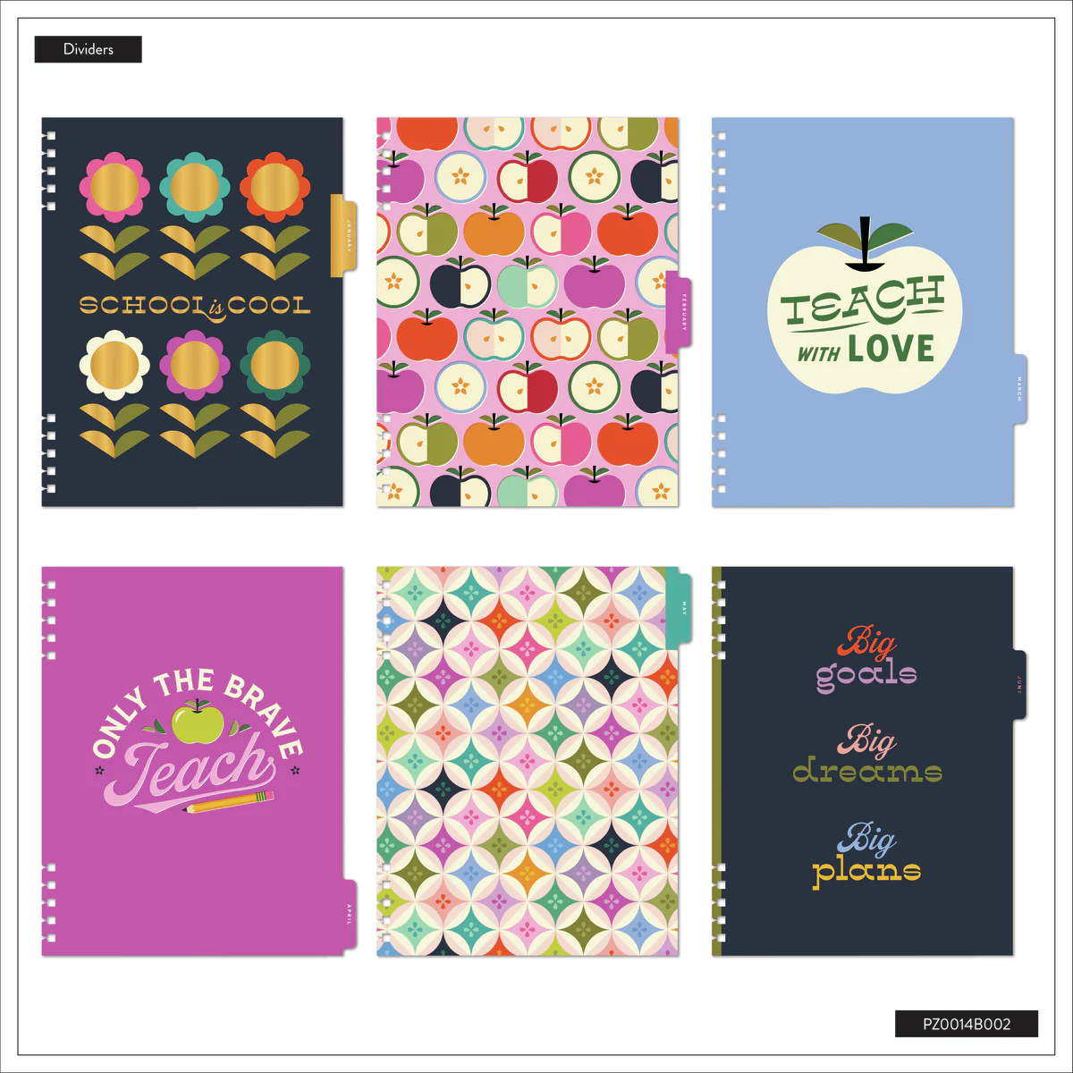 2025–2026 Mod Teacher Customizable Spiral Teacher Planner - Big Teacher Layout - 12 Months 12 2025–2026 Mod Teacher Customizable Spiral Teacher Planner - Big Teacher Layout - 12 Months