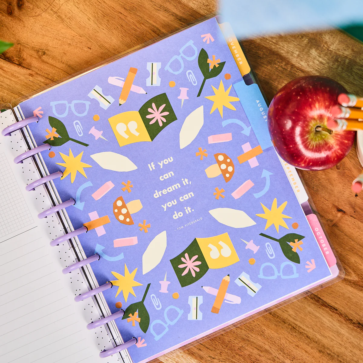 2025–2026 Heart Work Customizable Teacher Planner - Classic Teacher Layout - 12 Months