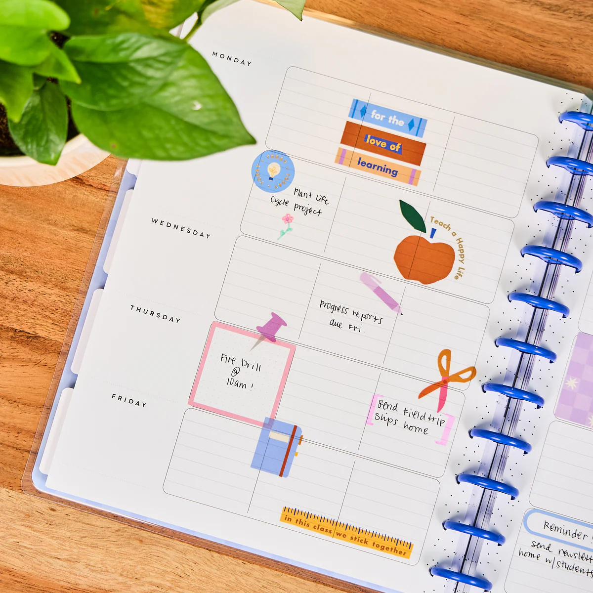 Undated Heart Work Customizable Teacher Planner - Big Teacher Layout - 12 Months 4 Undated Heart Work Customizable Teacher Planner - Big Teacher Layout - 12 Months