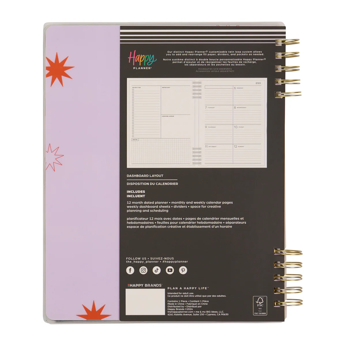 2025–2026 Soft Pop Customizable Spiral Planner - Big Dashboard Layout - 12 Months 17 2025–2026 Soft Pop Customizable Spiral Planner - Big Dashboard Layout - 12 Months