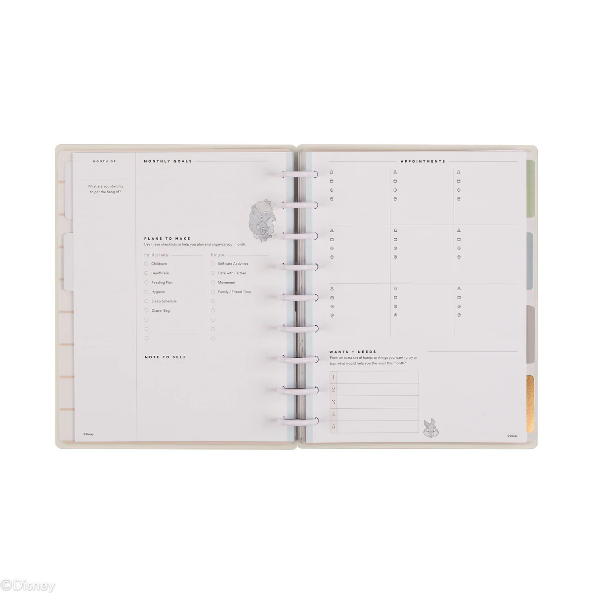 Undated Disney Welcome Little One Customizable Baby Planner - Classic Baby's First Year Layout - 12 Months 16 Undated Disney Welcome Little One Customizable Baby Planner - Classic Baby's First Year Layout - 12 Months