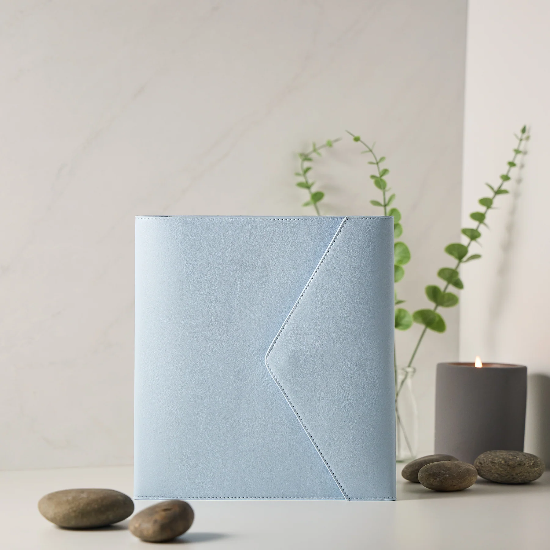 Cornflower Vegan Leather - Deluxe Classic Planner Folio