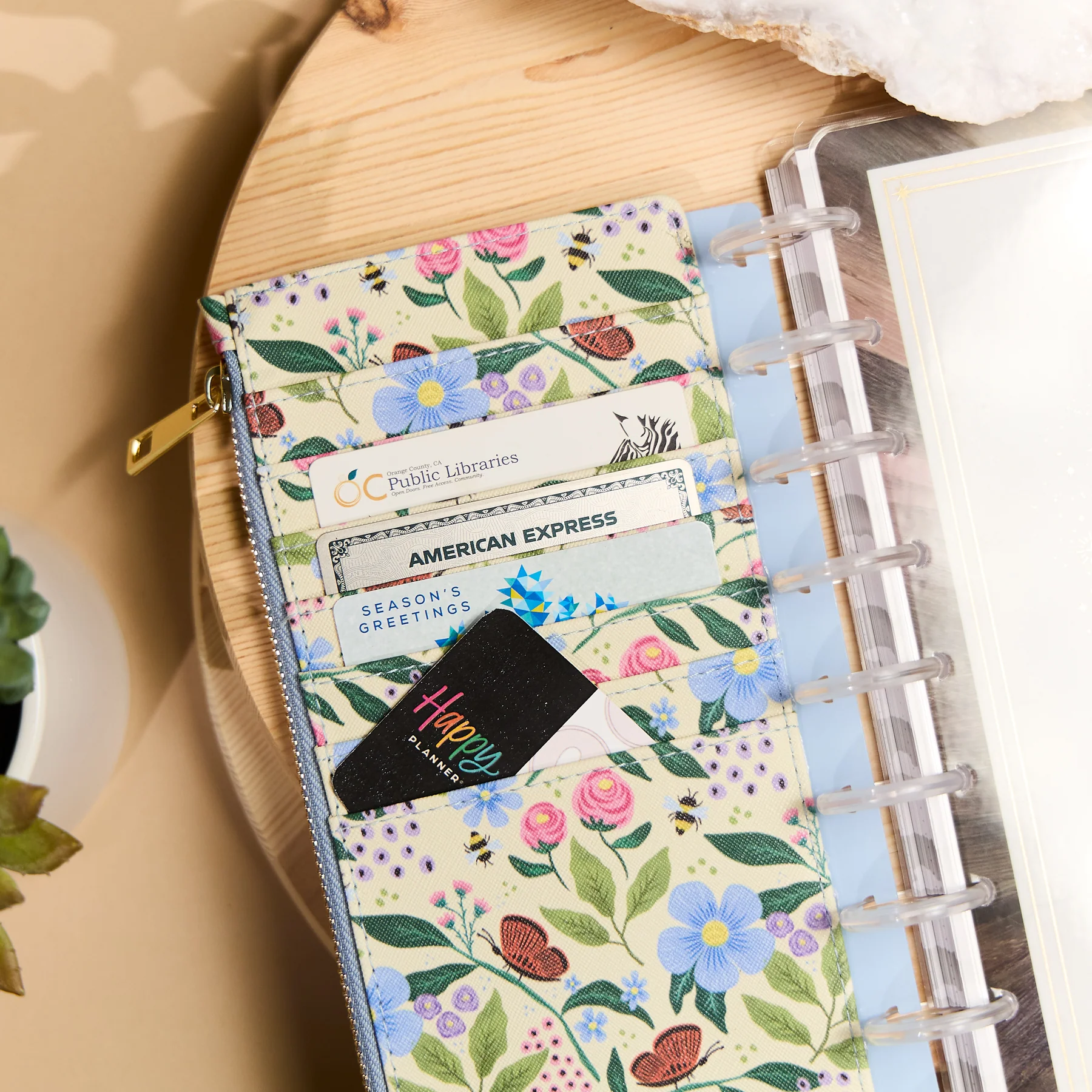 Buzzy Garden - Snap In Classic Card Holder Wallet