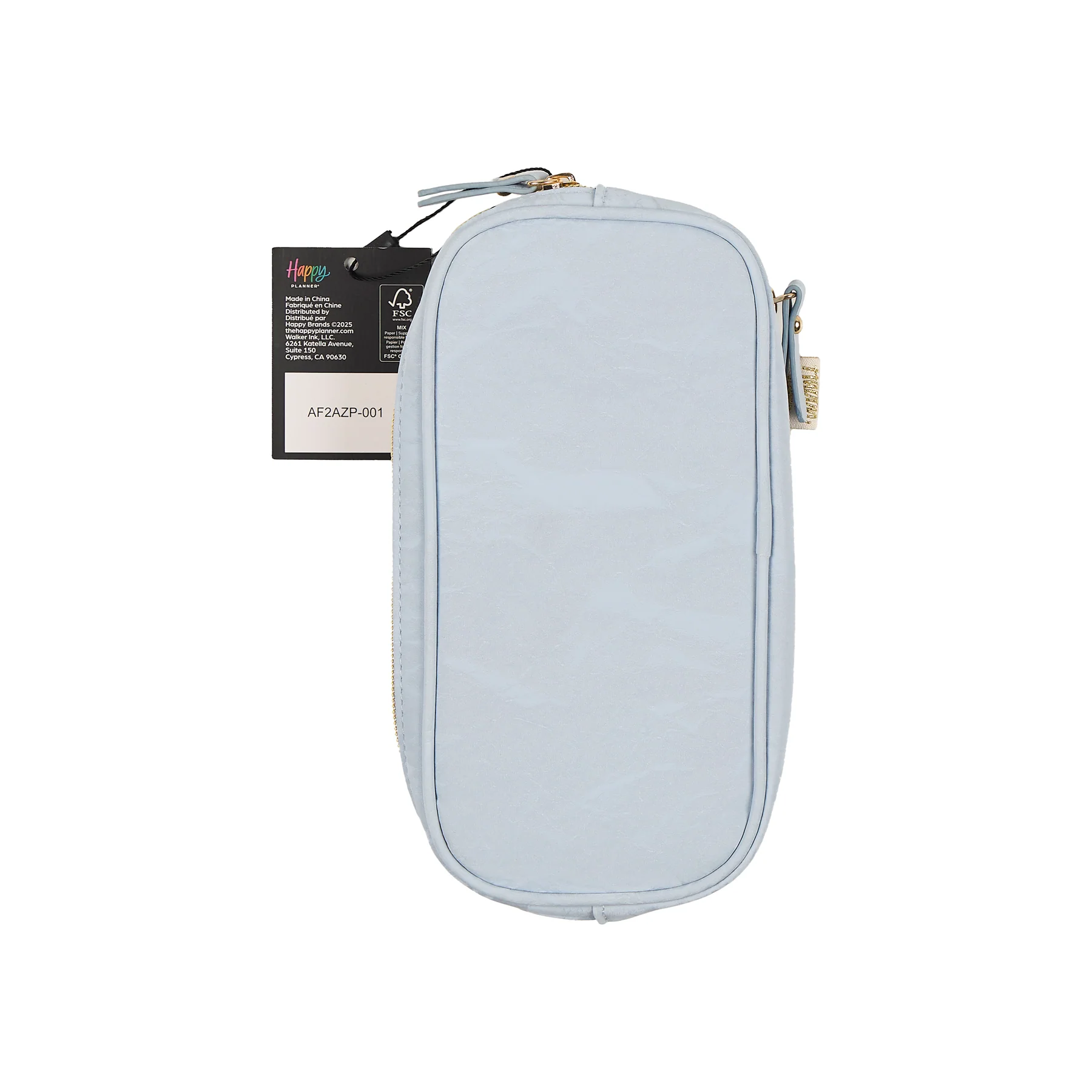 Cornflower - Textured Fabric Pen & Pencil Zip Pouch 11 Cornflower - Textured Fabric Pen & Pencil Zip Pouch