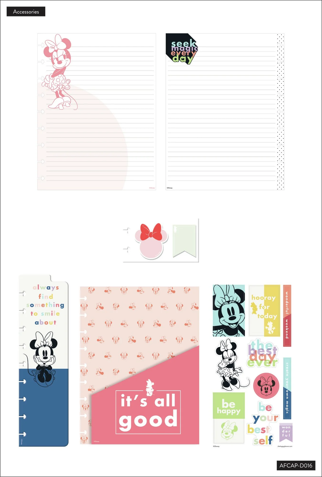 Disney© Minnie Mouse Magic Colorblock Classic Accessory Pack 5 Disney© Minnie Mouse Magic Colorblock Classic Accessory Pack