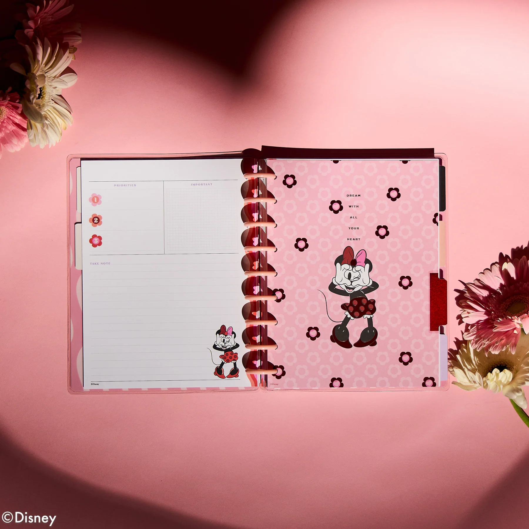 Undated Disney Minnie Mouse Bow Happy Customizable Planner - Classic Dashboard Layout - 12 Months 10 Undated Disney Minnie Mouse Bow Happy Customizable Planner - Classic Dashboard Layout - 12 Months