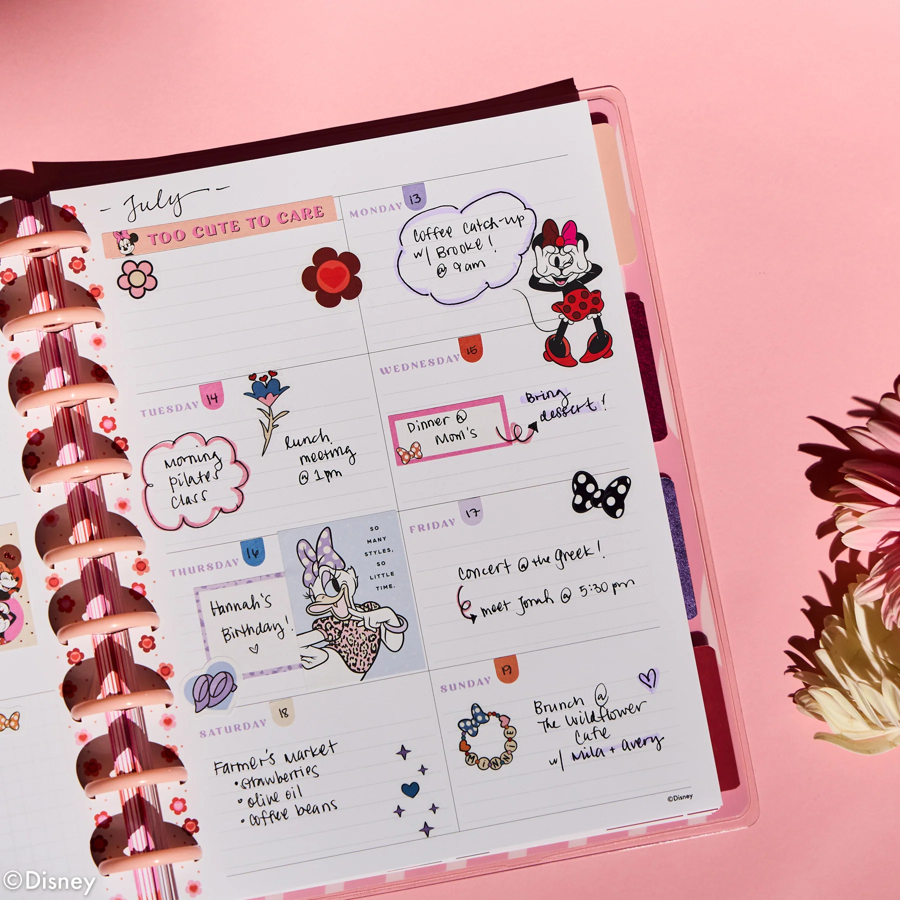 Undated Disney Minnie Mouse Bow Happy Customizable Planner - Classic Dashboard Layout - 12 Months 5 Undated Disney Minnie Mouse Bow Happy Customizable Planner - Classic Dashboard Layout - 12 Months