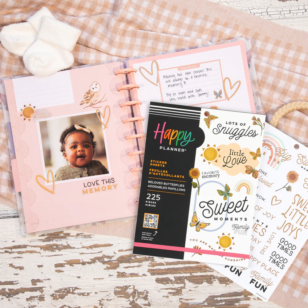 Beloved Butterflies Baby - Large Value Pack Stickers
