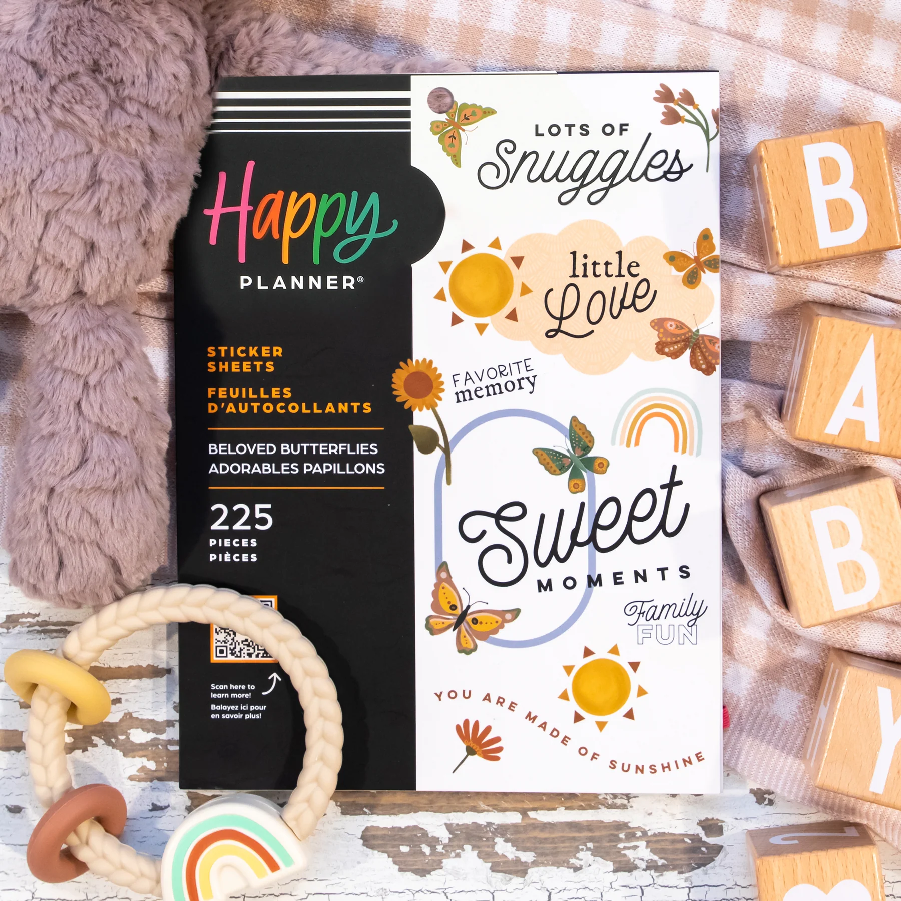 Beloved Butterflies Baby - Large Value Pack Stickers