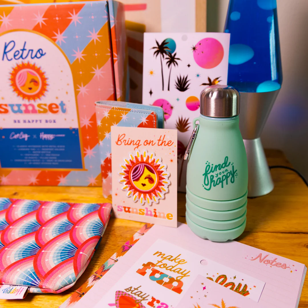 Cat Coq x Happy Planner Retro Sunset Traveler - Be Happy Box 12 Cat Coq x Happy Planner Retro Sunset Traveler - Be Happy Box